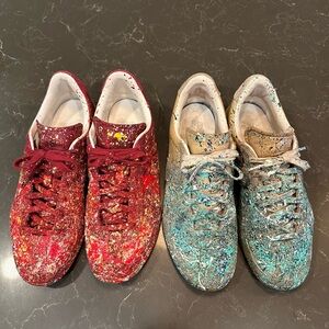 Adidas BW Army GAT custom painted size 9 (two pairs!)